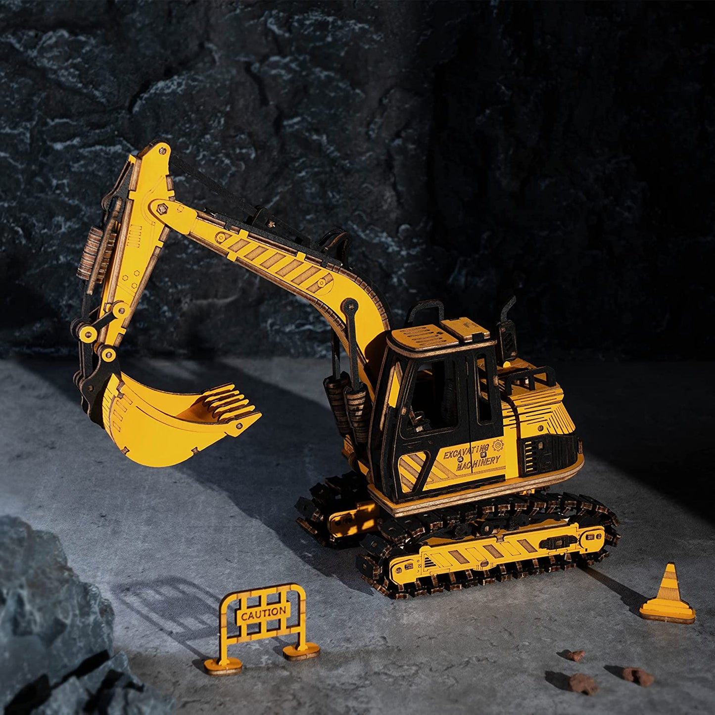 Robotime Rokr Construction Vehicles Truck Toys Set 3D