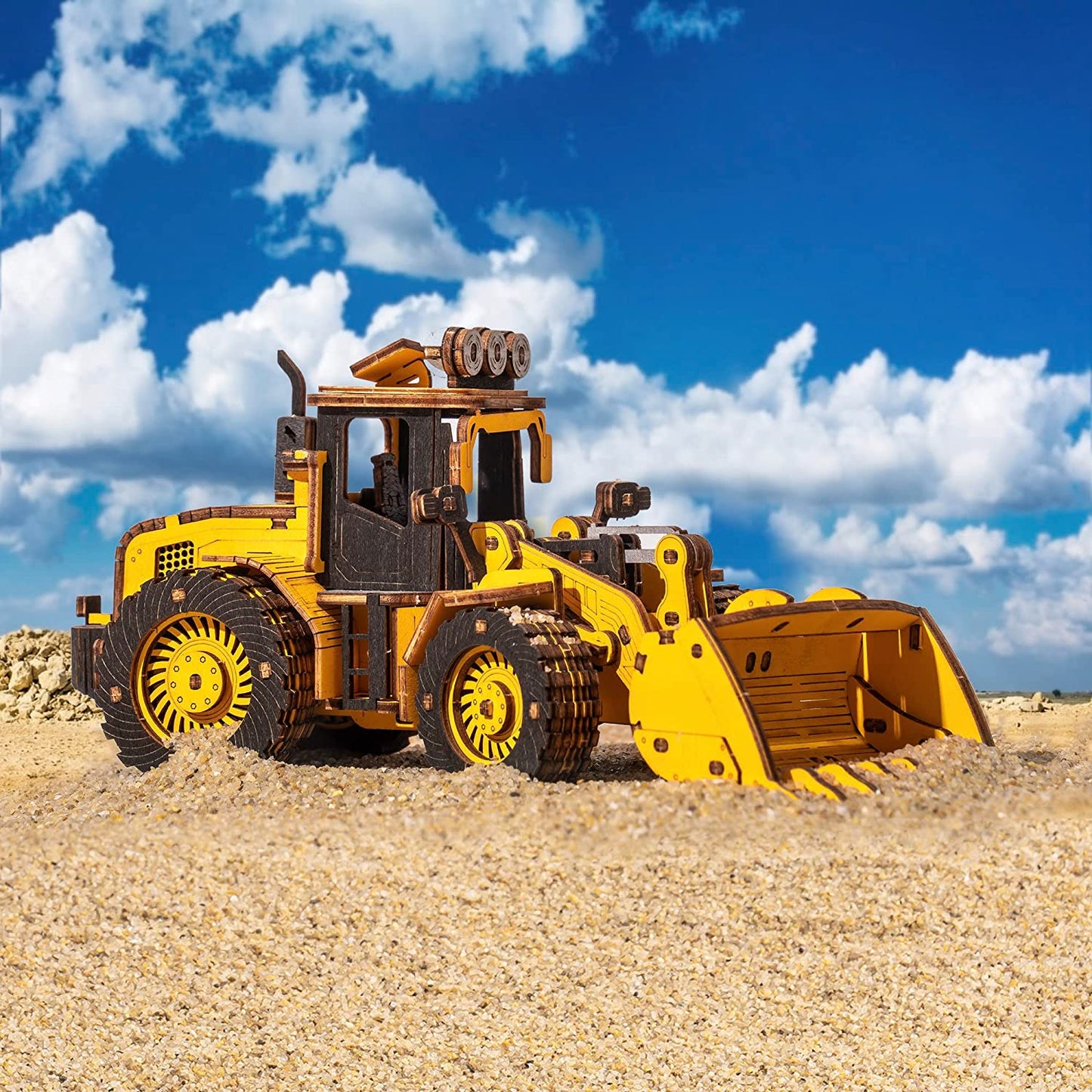 Robotime Rokr Construction Vehicles Truck Toys Set 3D