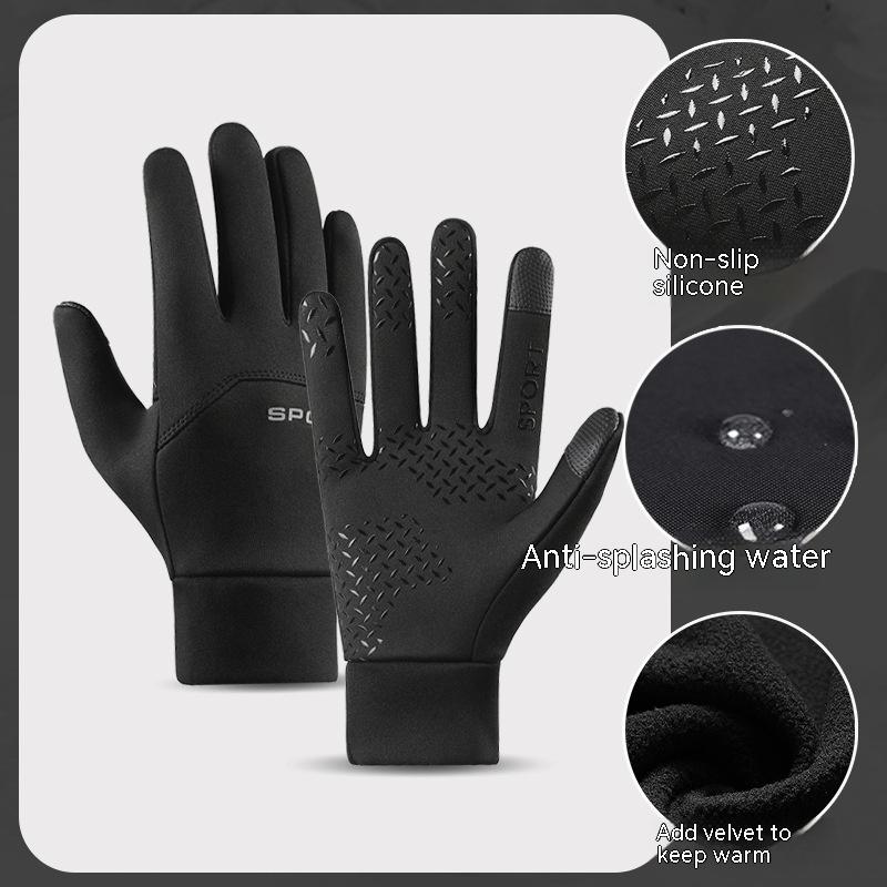 Thermal & Waterproof Fleece-lined Touch Screen Gloves