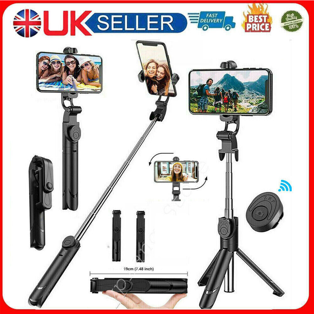 Telescopic Selfie Stick Bluetooth Tripod Monopod Phone Holder