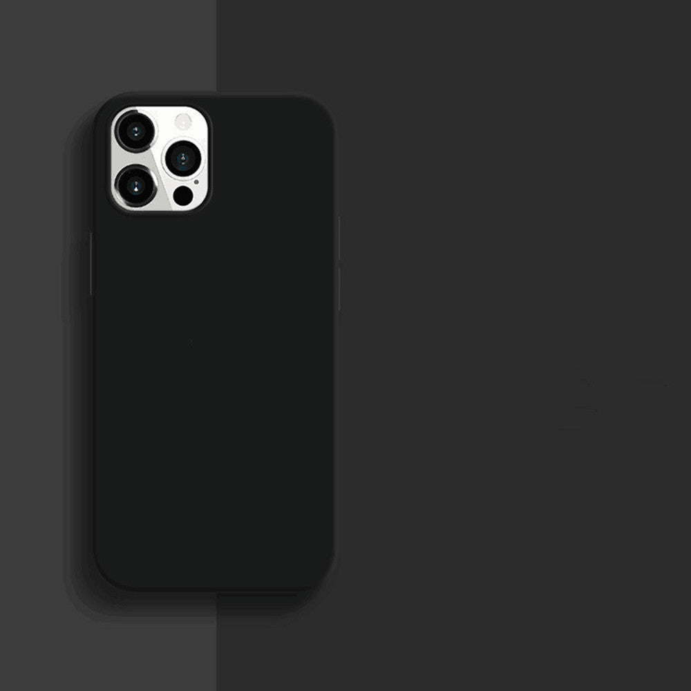 Solid Color Simple Liquid Silicone Phone Case