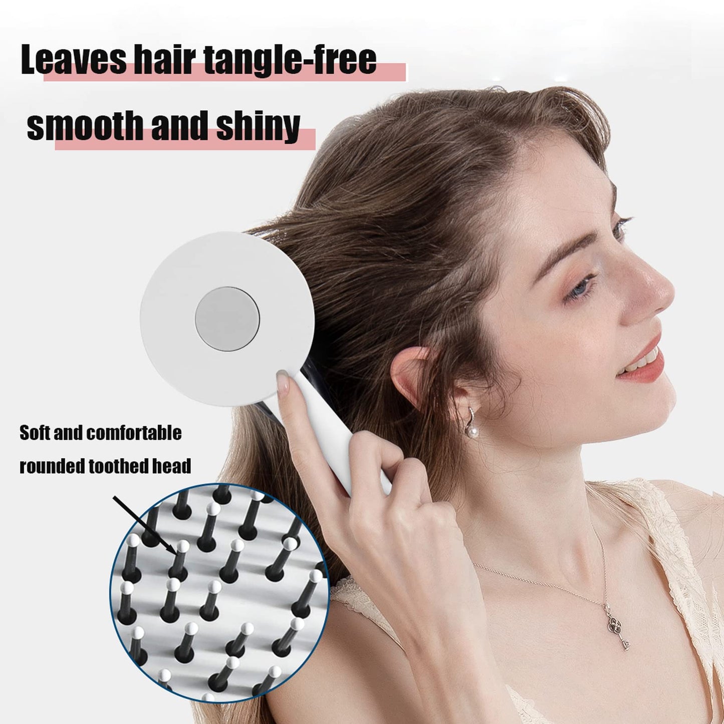 One-key Self-cleaning Hair Brush Curly Hair