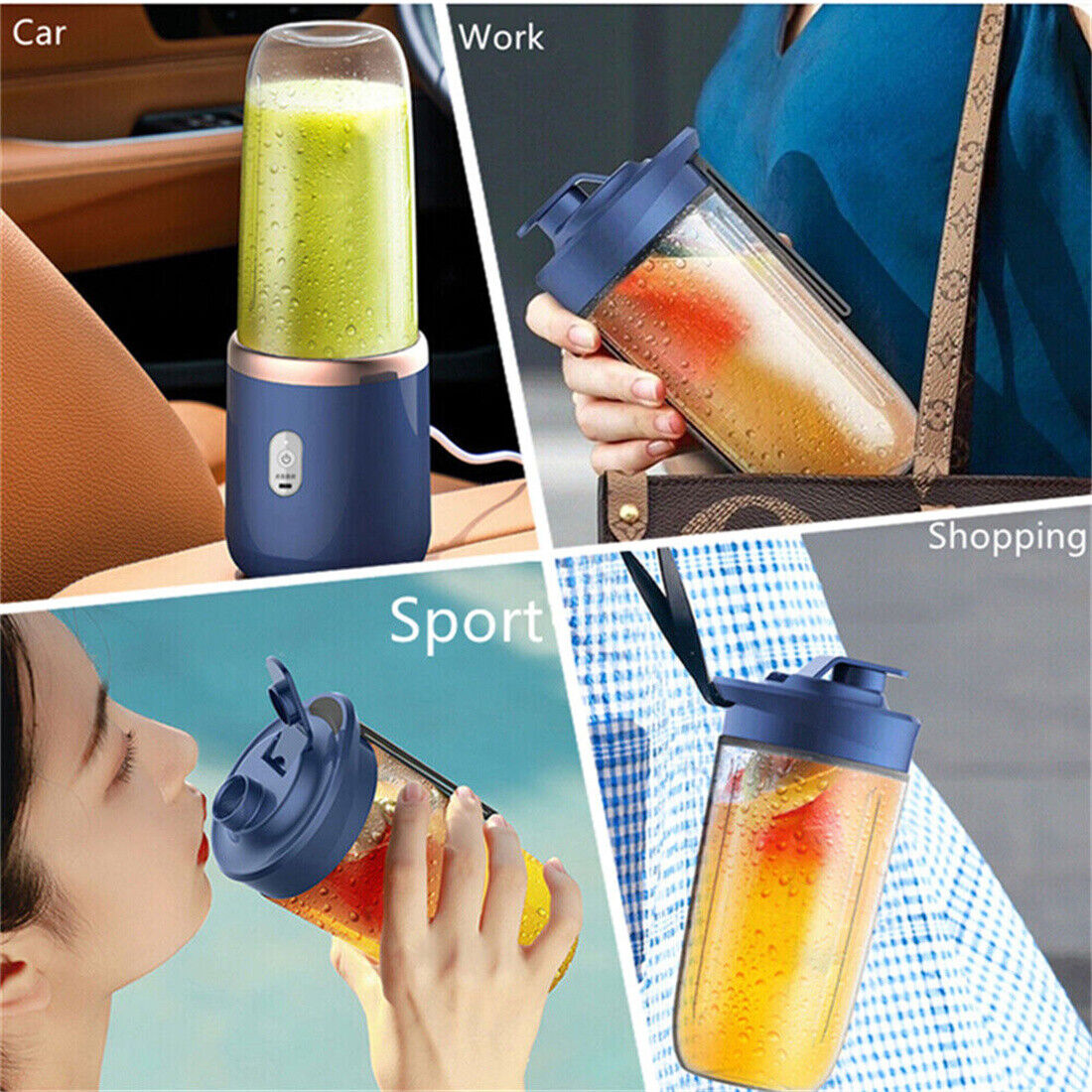 Electric Juice Maker Portable Blender 400ml