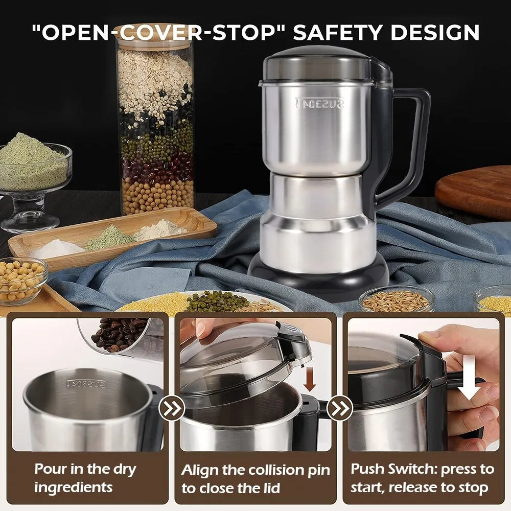 Grinder Machine Coffee Cereal Nuts Beans Spices Grains