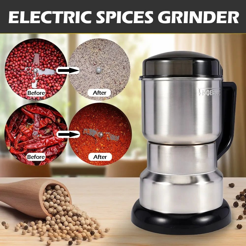 Grinder Machine Coffee Cereal Nuts Beans Spices Grains