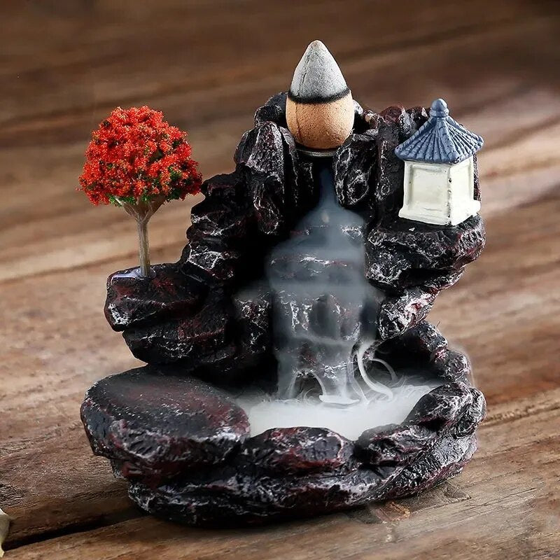 Incense Burner Mountains River Waterfall Fragrance