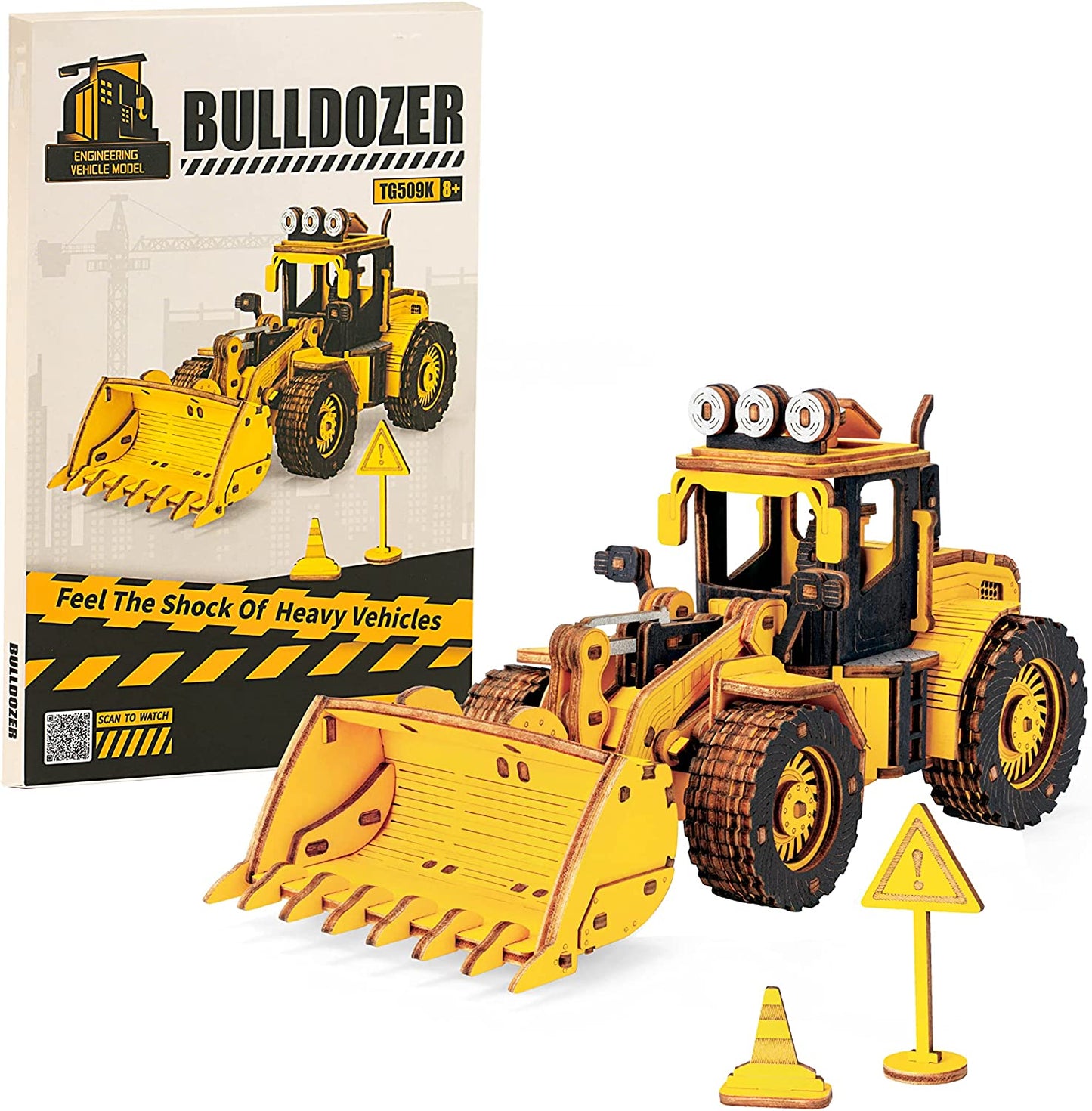 Robotime Rokr Construction Vehicles Truck Toys Set 3D
