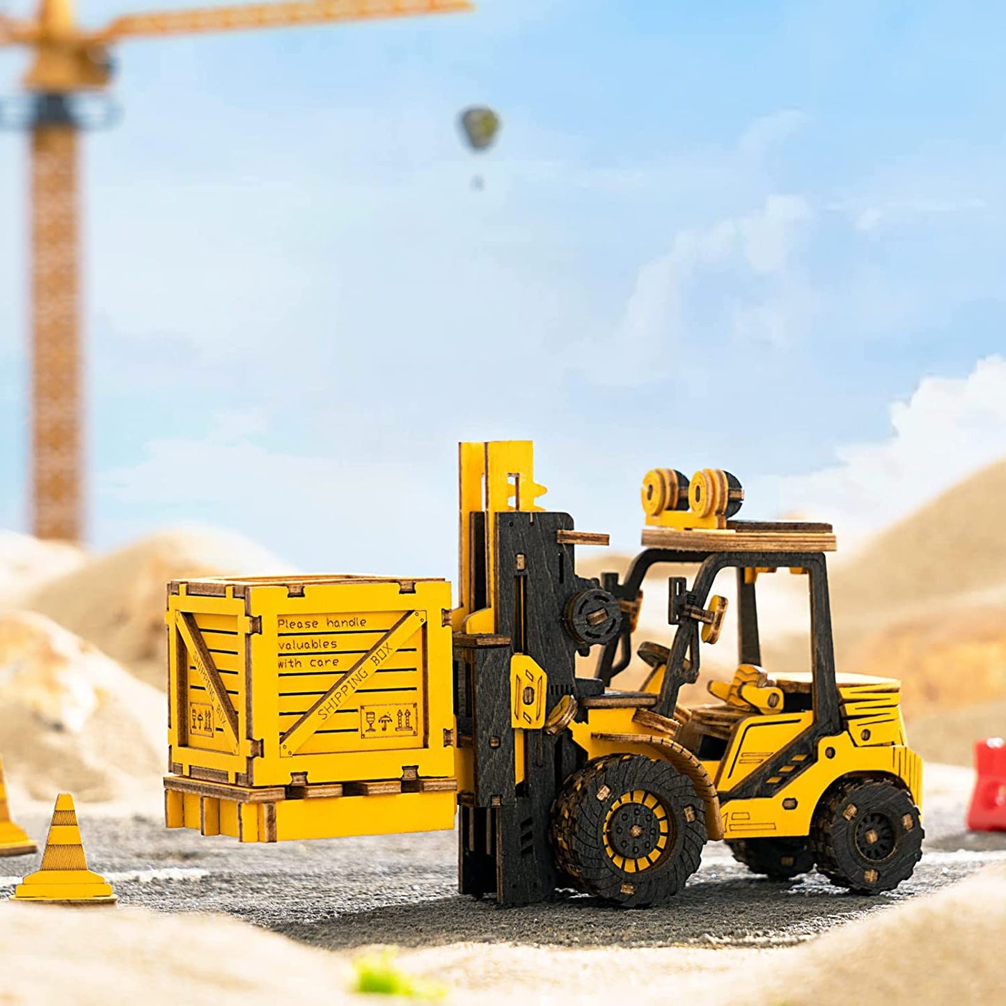 Robotime Rokr Construction Vehicles Truck Toys Set 3D