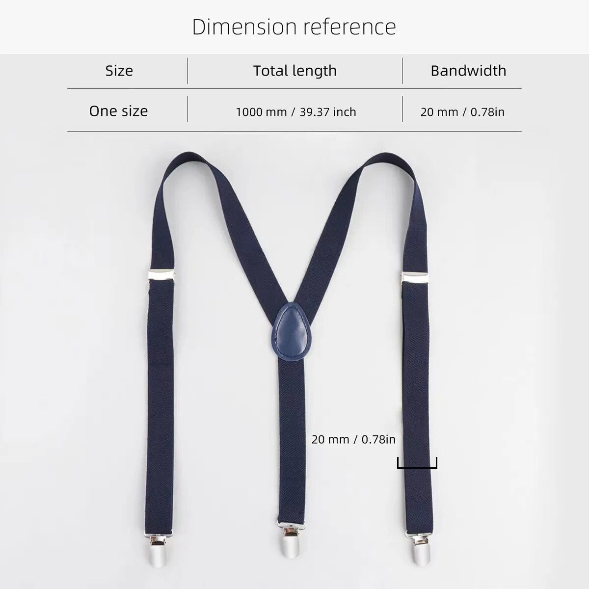 Suspenders for Men Metal Clips