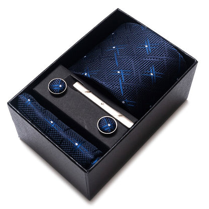 Van Gise™ Gift Tie Pocket Squares Cufflink Set Necktie