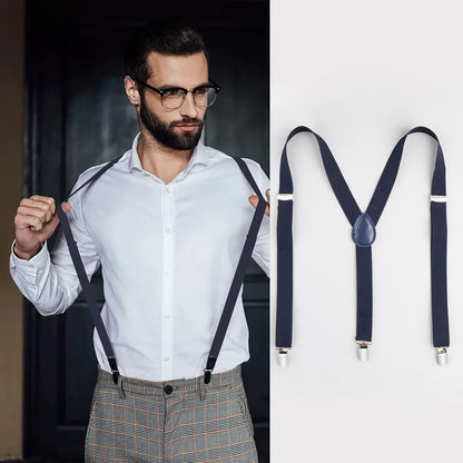 Suspenders for Men Metal Clips