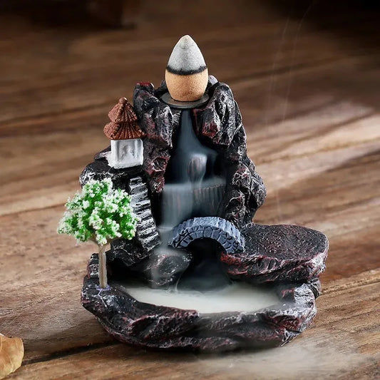 Incense Burner Mountains River Waterfall Fragrance