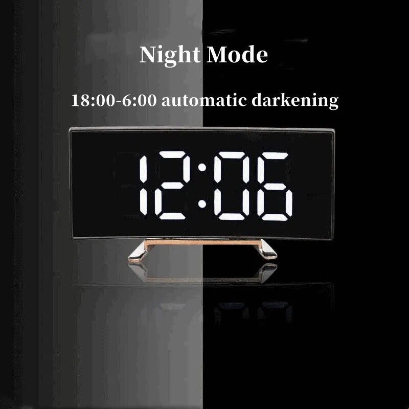 NIENIE™ Digital Alarm Clock LED Curved