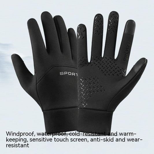 Thermal & Waterproof Fleece-lined Touch Screen Gloves